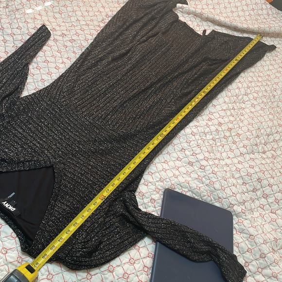 DKNY silver metallic asymmetric dress - Picture 8 of 8